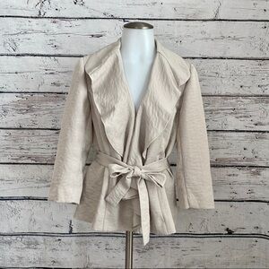 Ruffled Front Tie Jacket 89th & Madison